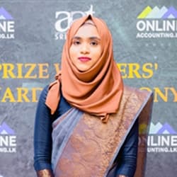 Fathima Rishdah - Island 2nd & BL 8 Prize Winner